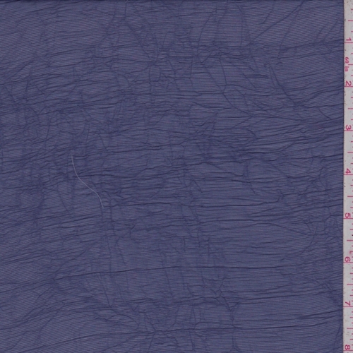 Violet Blue Crinkle Chiffon