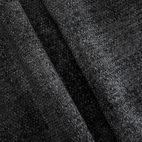 Mystic Black Textured Chenille Home Decorating Fabric DFW60575