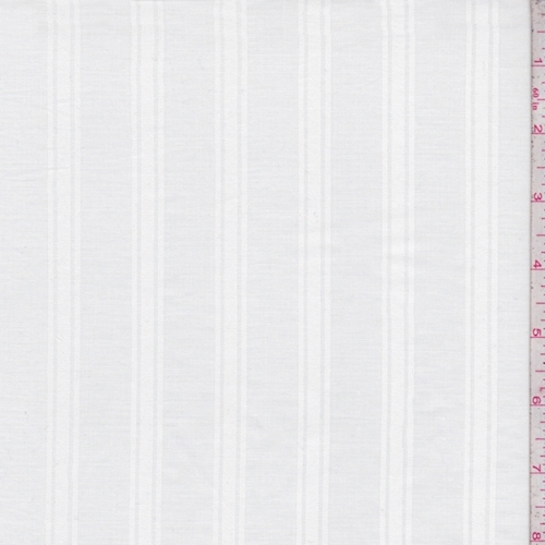 White Twill Stripe Lawn