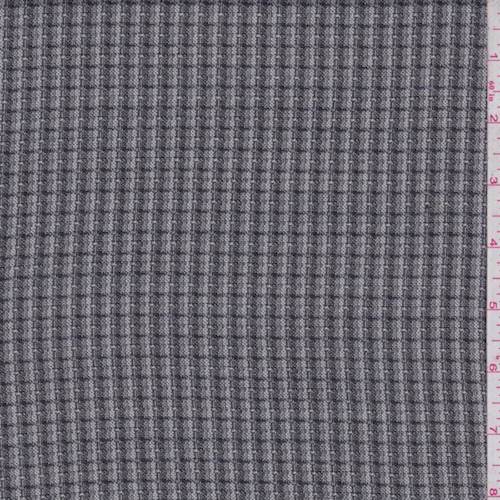 *2 1/2 YD PC--Black/Grey Check Lightweight Suiting