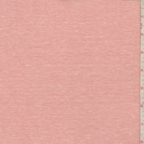 Terra Cotta Pink Slub Cotton/Linen Jersey Knit