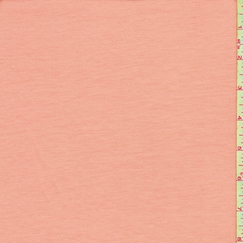 Pink Peach Baby French Terry Knit