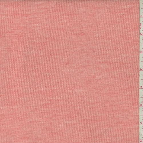 Heather Salmon Baby French Terry Knit