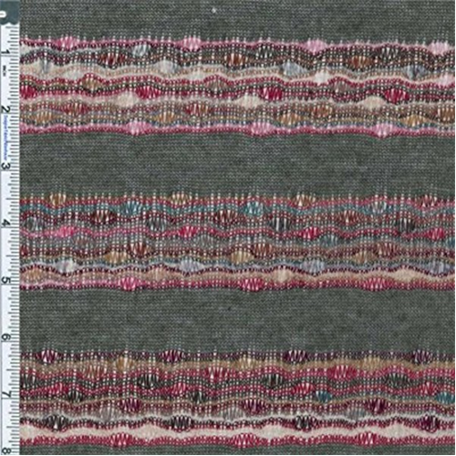 Dark Gray/Multi Novelty Sweater Jersey Knit