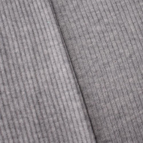 Soft Gray Brushed Sweater Rib Knit DFW11476
