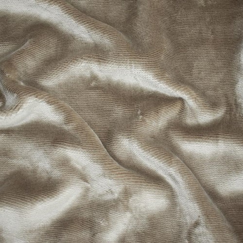 Luminous Taupe Brown Velvet Pile Jacketing DFW11466