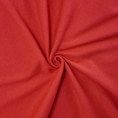 Lipstick Red 2X2 Rib Knit