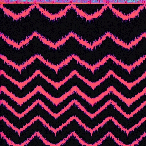 Violet/Hot Pink Ikat Chevron Challis