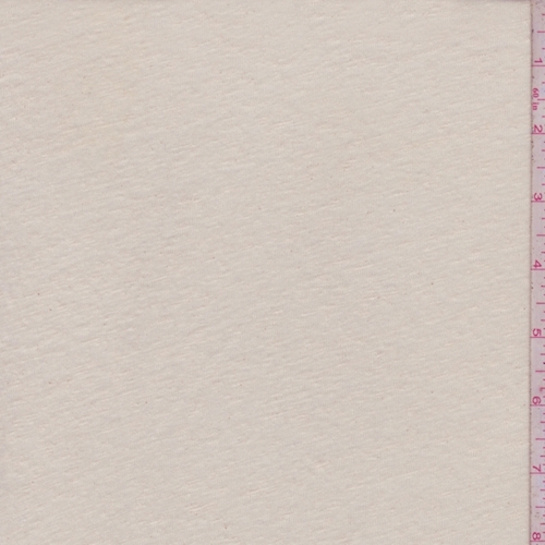Cream Slub Cotton/Linen Jersey Knit