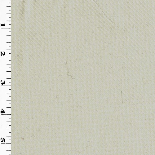 Pearl ivory/White Wool Blend Twill Dobby Suiting APS00741