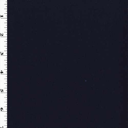 Navy Blue Wool Blend Solid Suiting APS00745