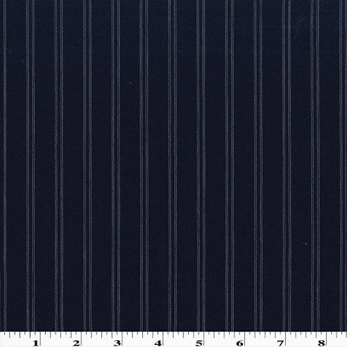 Navy/White Tropical Mohair Wool Blend Pinstripe Suiting APS00749