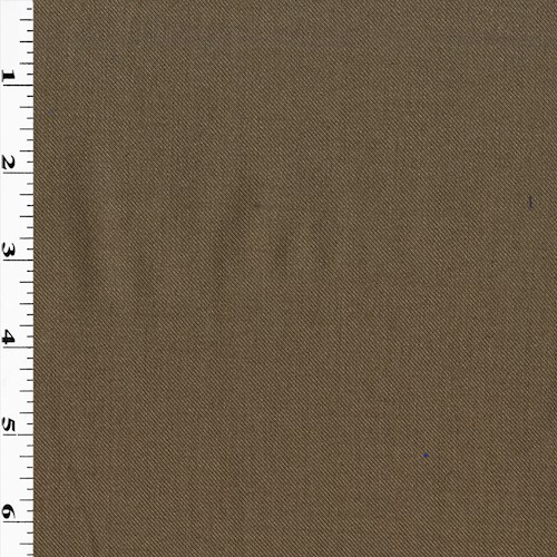 Nutty Brown Wool Blend Twill Shirting APS00765