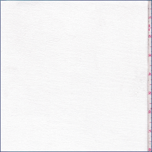 White Baby French Terry Knit