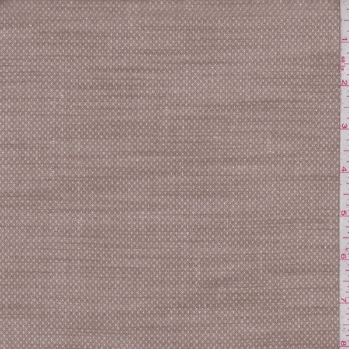 Mocha Pindot Rayon Blend Suiting