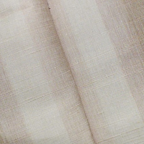 Beige Multi Faded Striped Raw Silk Slub Woven Decor Fabric DFW60745