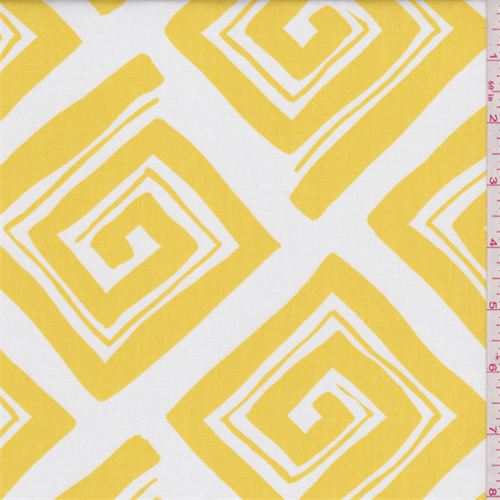 Maze Corn Yellow/White Poplin