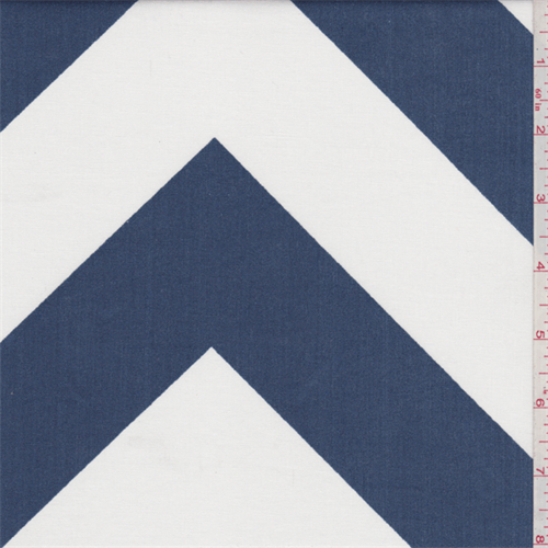 Zippy Teal Blue/White Poplin