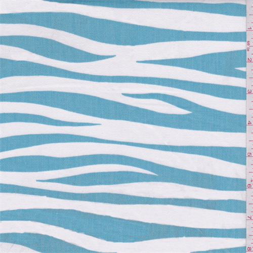 Miami Turquoise Blue Twill