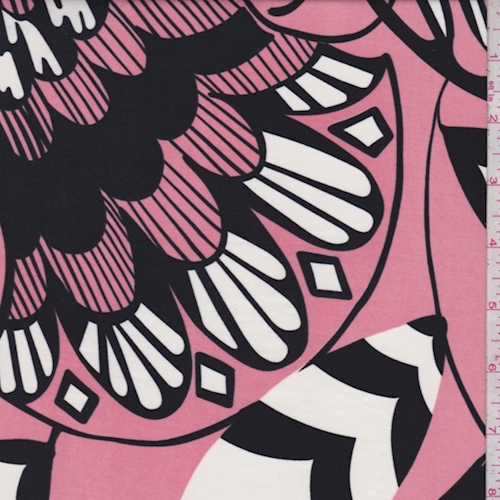 Coral Floral Silk Charmeuse