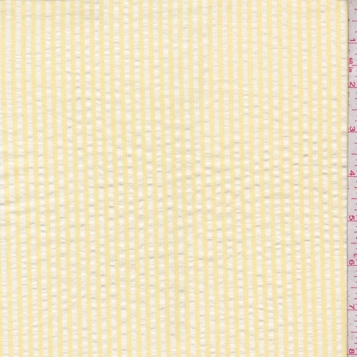 Yellow/White Stripe Seersucker