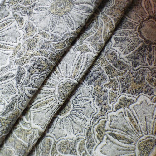 Beige/Brown/Multi Floral Jacquard Home Decorating Fabric DFW60758