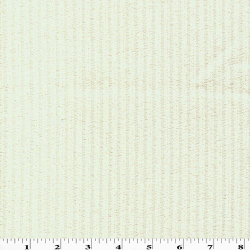 Powder White Chenille/Boucle Stripe Woven Decorating Fabric DFW61417