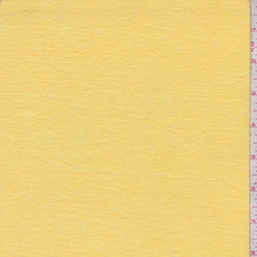 Canary Yellow Slubbed Jersey Knit