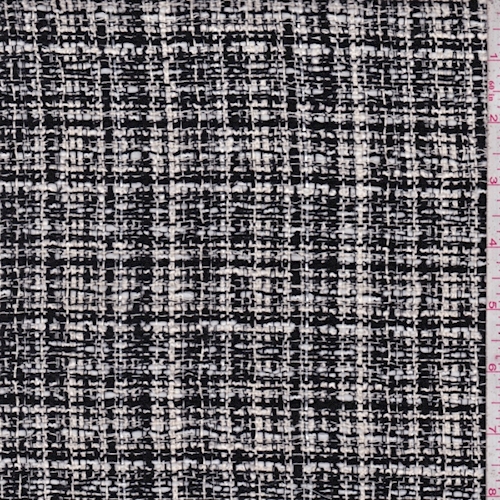 *1 5/8 YD PC--Black/White/Grey Boucle Jacketing