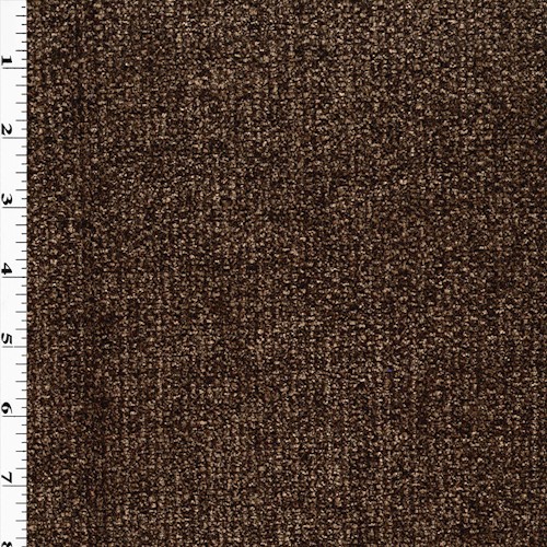 Warm Brown Textured Chenille Home Decorating Fabric DFW61379