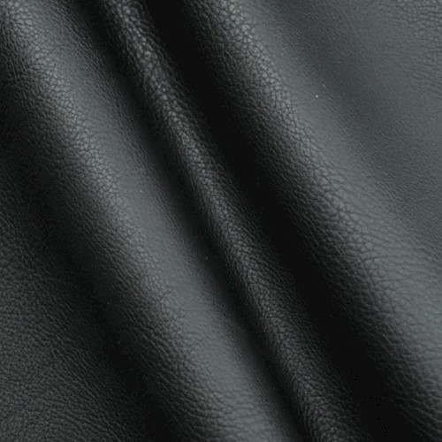 Classic Black Faux Leather Home Decorating Fabric DFW61418