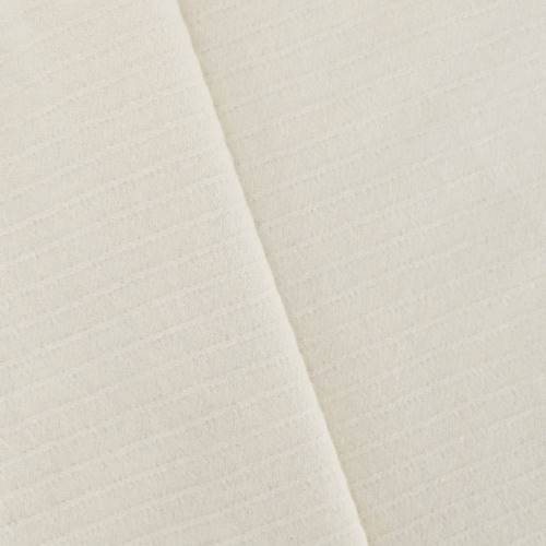 *1 YD PC--Bone Ivory Brushed Wool Blend Stripe Jacketing