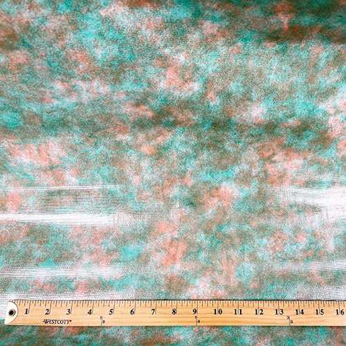 Green/Orange Tie Dye Oilcloth