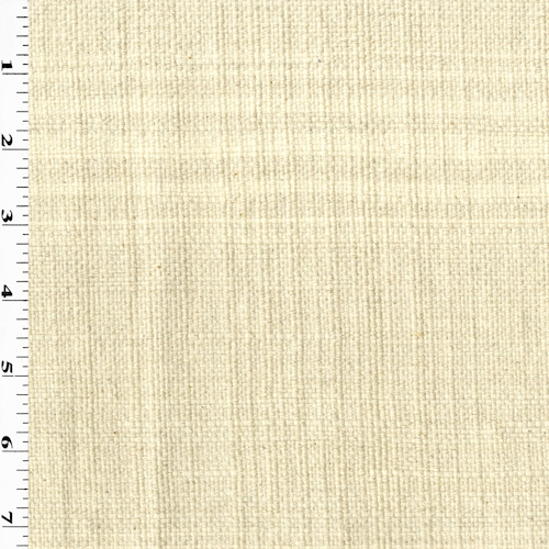 Natural Beige Textured Slub Woven Home Decorating Fabric