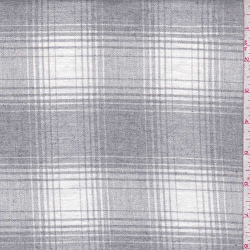 Grey/White Shadow Plaid Flannel