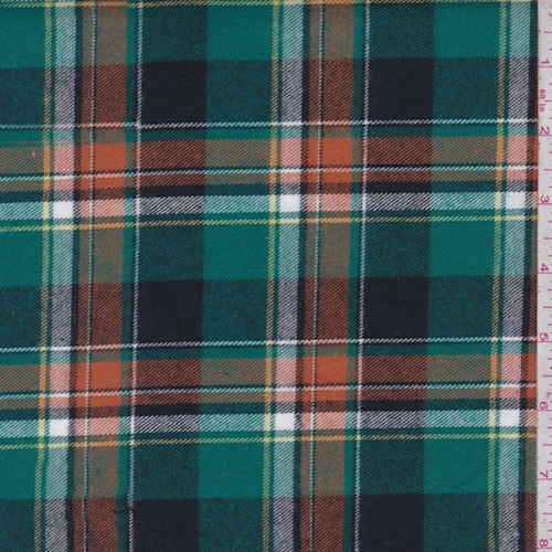 Spruce/Pumpkin Plaid Flannel