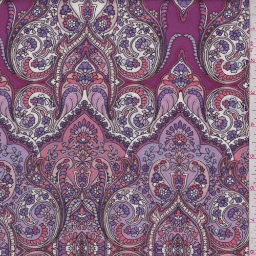 Magenta/Lilac Moroccan Satin Charmeuse