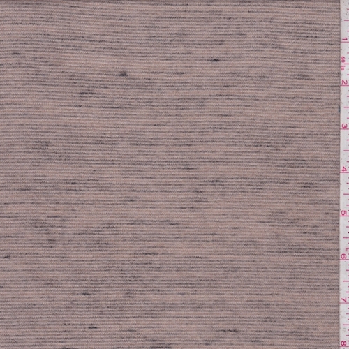 Cashew/Charcoal Stripe Double Knit