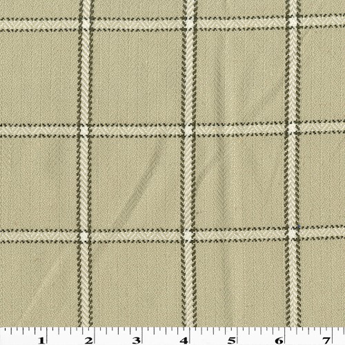 Gray/White Grid Plaid Herringbone Woven Decorating Fabric DFW61157