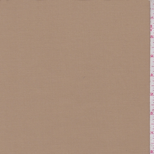 Camel Wool Blend Gabardine Suiting