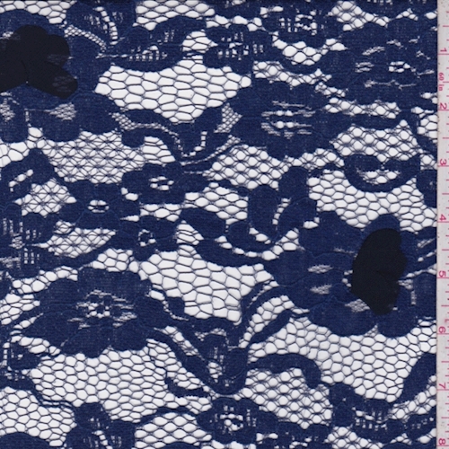 Blue Floral Deco Lace