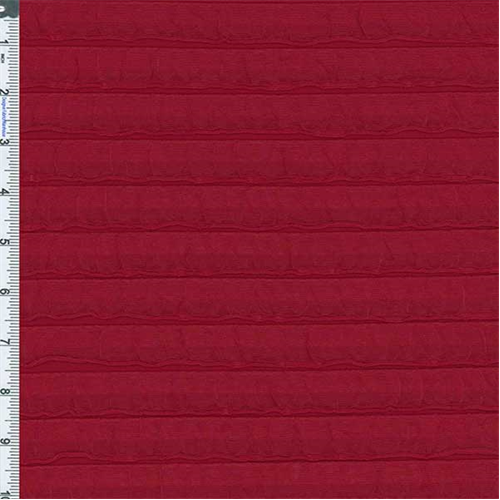 Deep Red Savannah Ruffle Knit