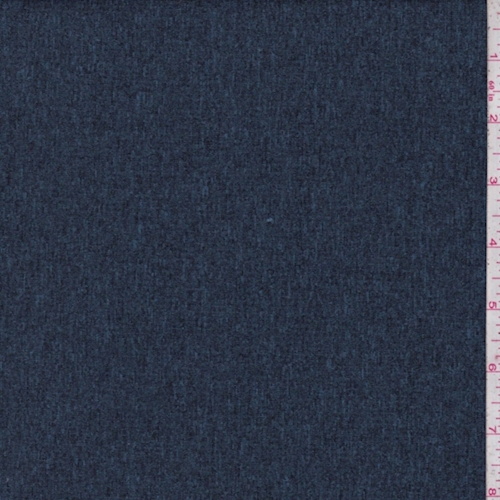 Slate Blue/Onyx Grid Fleece Double Knit