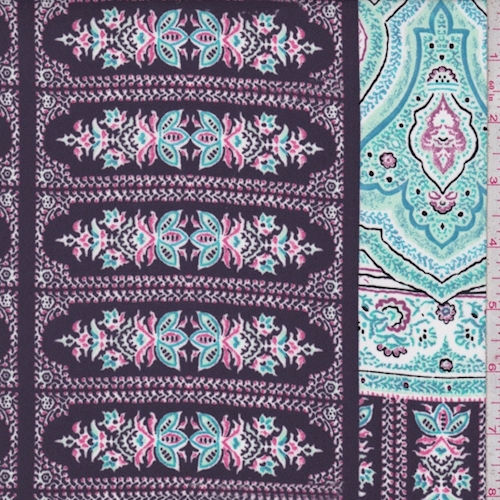 Dark Purple/Pink Moroccan Crepe Georgette