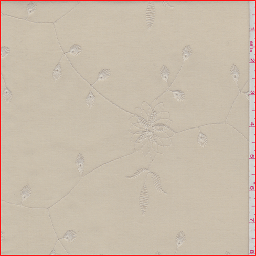 Buff Embroidered Eyelet