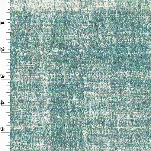 Teal/White Textured Cross Hatch Jacquard Decorating Fabric