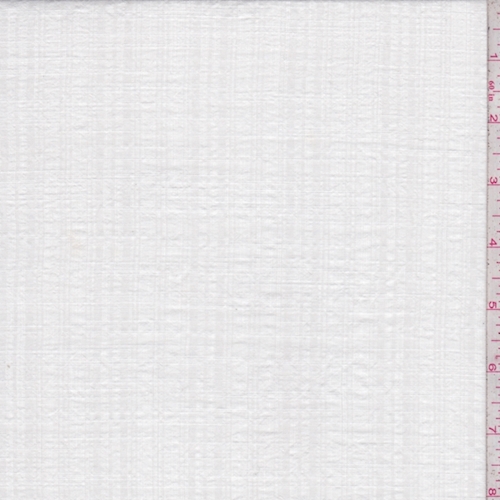 White Cross-Hatch Seersucker Cotton
