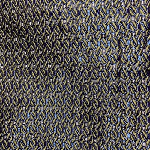 Olive/Sapphire Jacquard Taffeta
