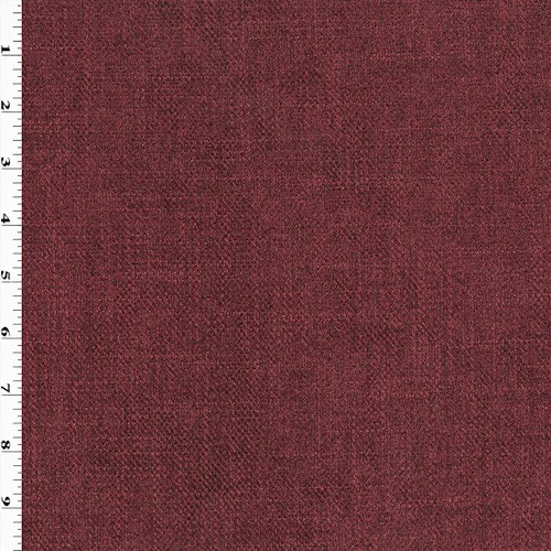 Burgundy Red Textured Chenille Dobby Home Decorating Fabric DFW61803