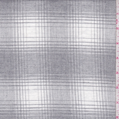 Stone/White Plaid Flannel